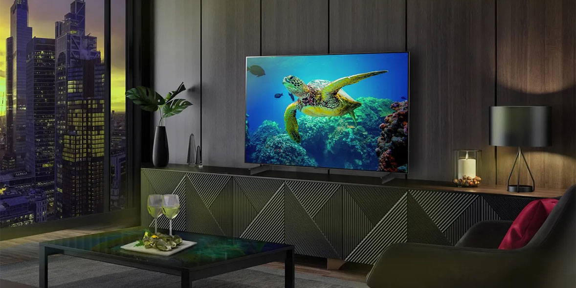 A modern living room with TV
